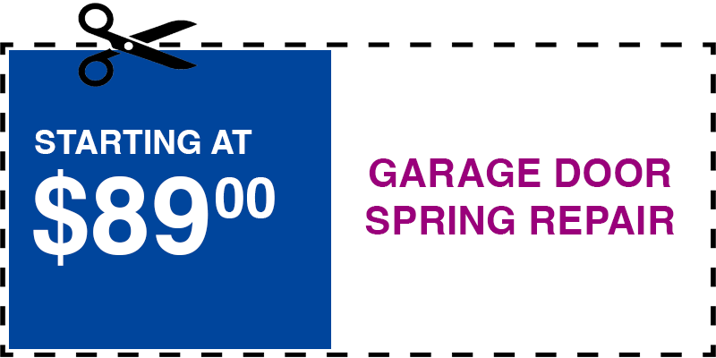 89 garage door SPRING repair Bayside